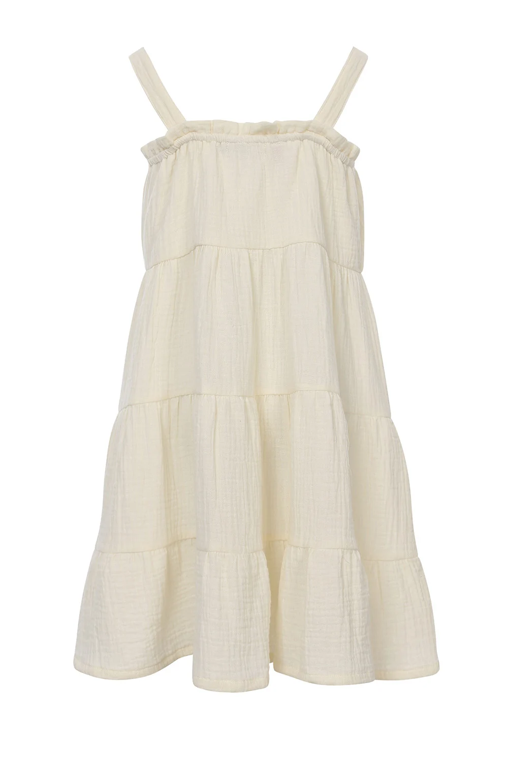Looxs | Mousseline zomerjurk - Ivory - Afbeelding 15