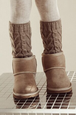 Two You Label | Knitted Legwarmers - Taupe - Afbeelding 2