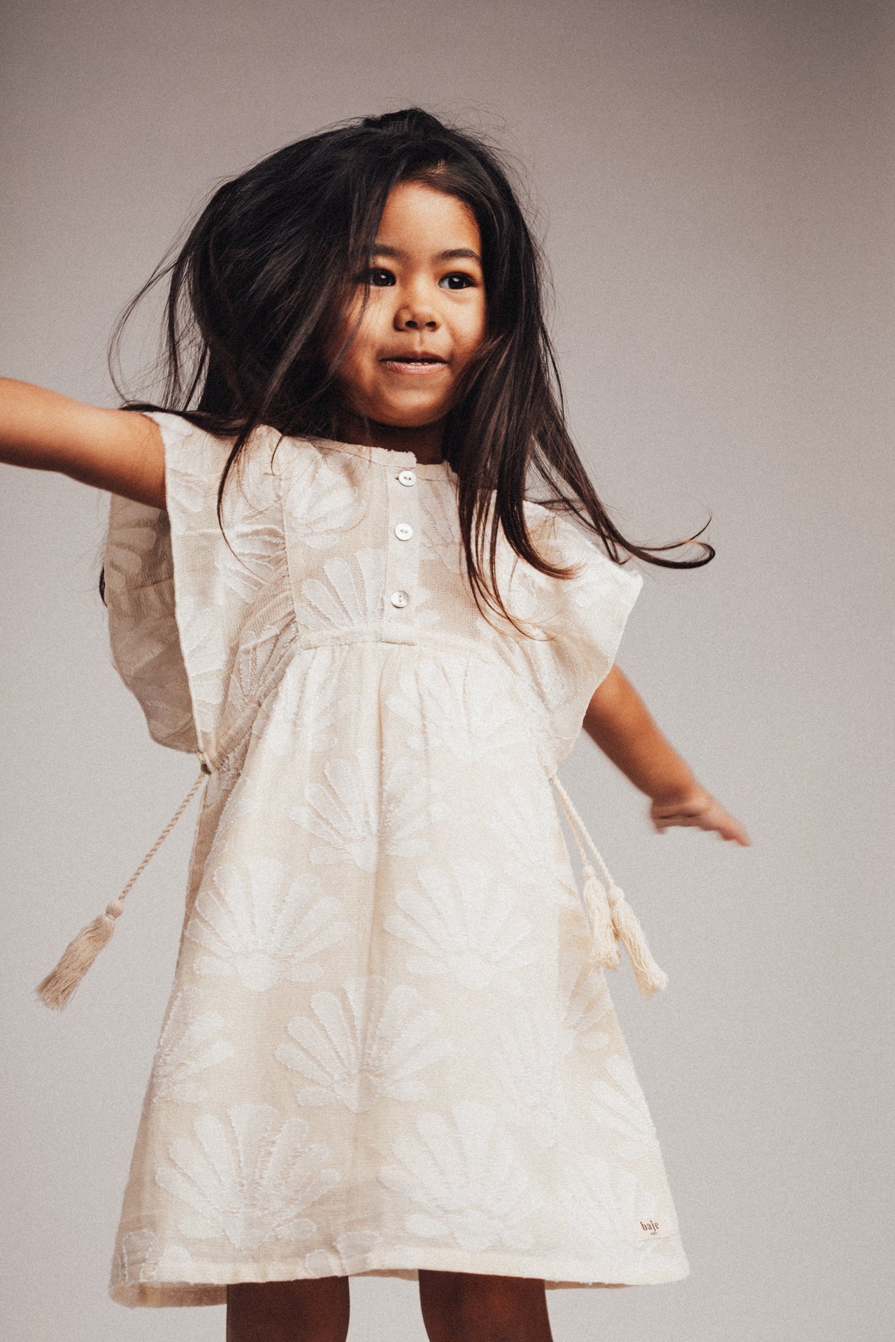Baje | Dress woven - Off white