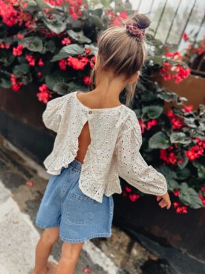 Búho | Embroidery blouse - Ivory