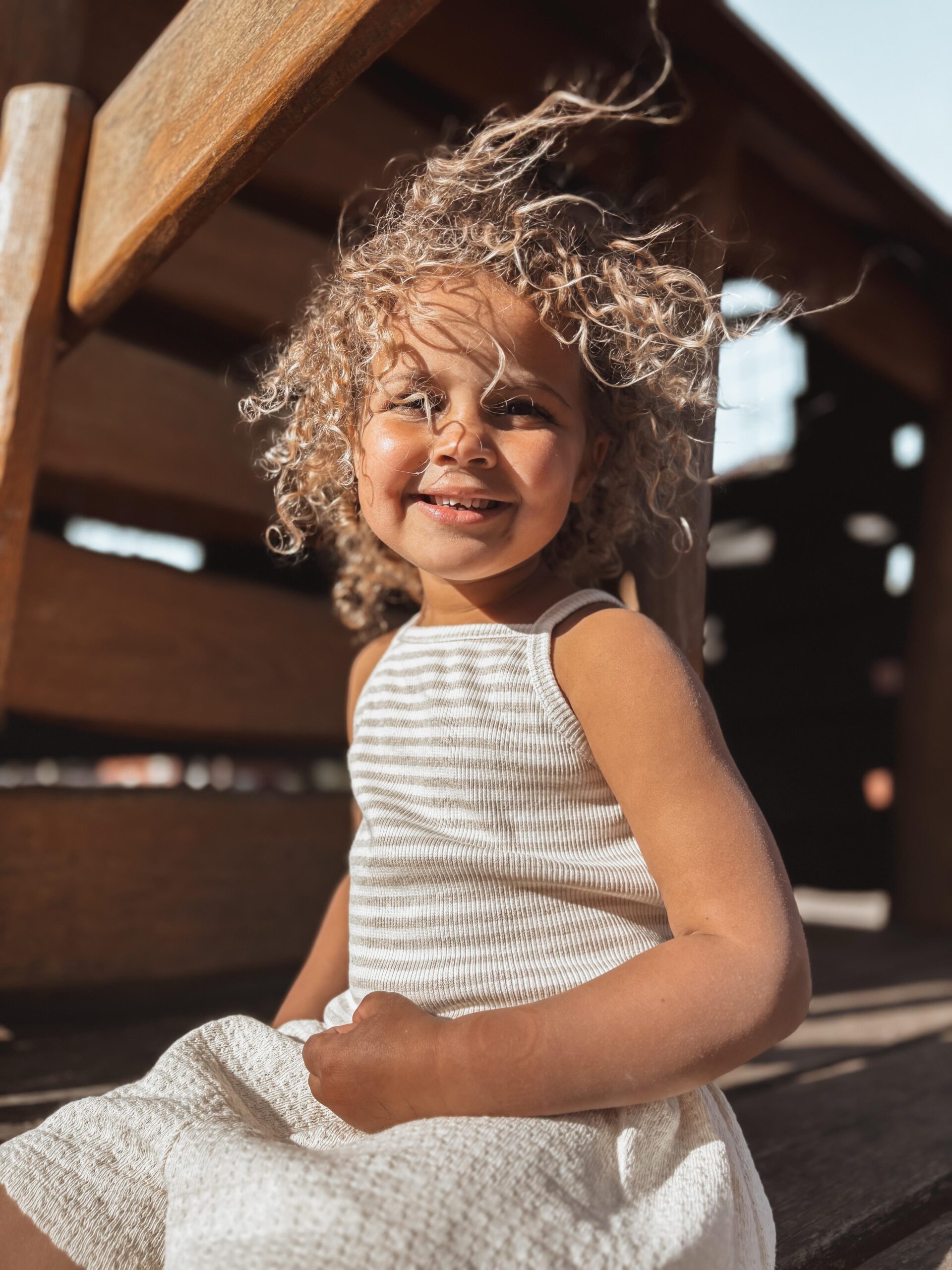 Play up | Striped ribbed top - Gres - Afbeelding 7