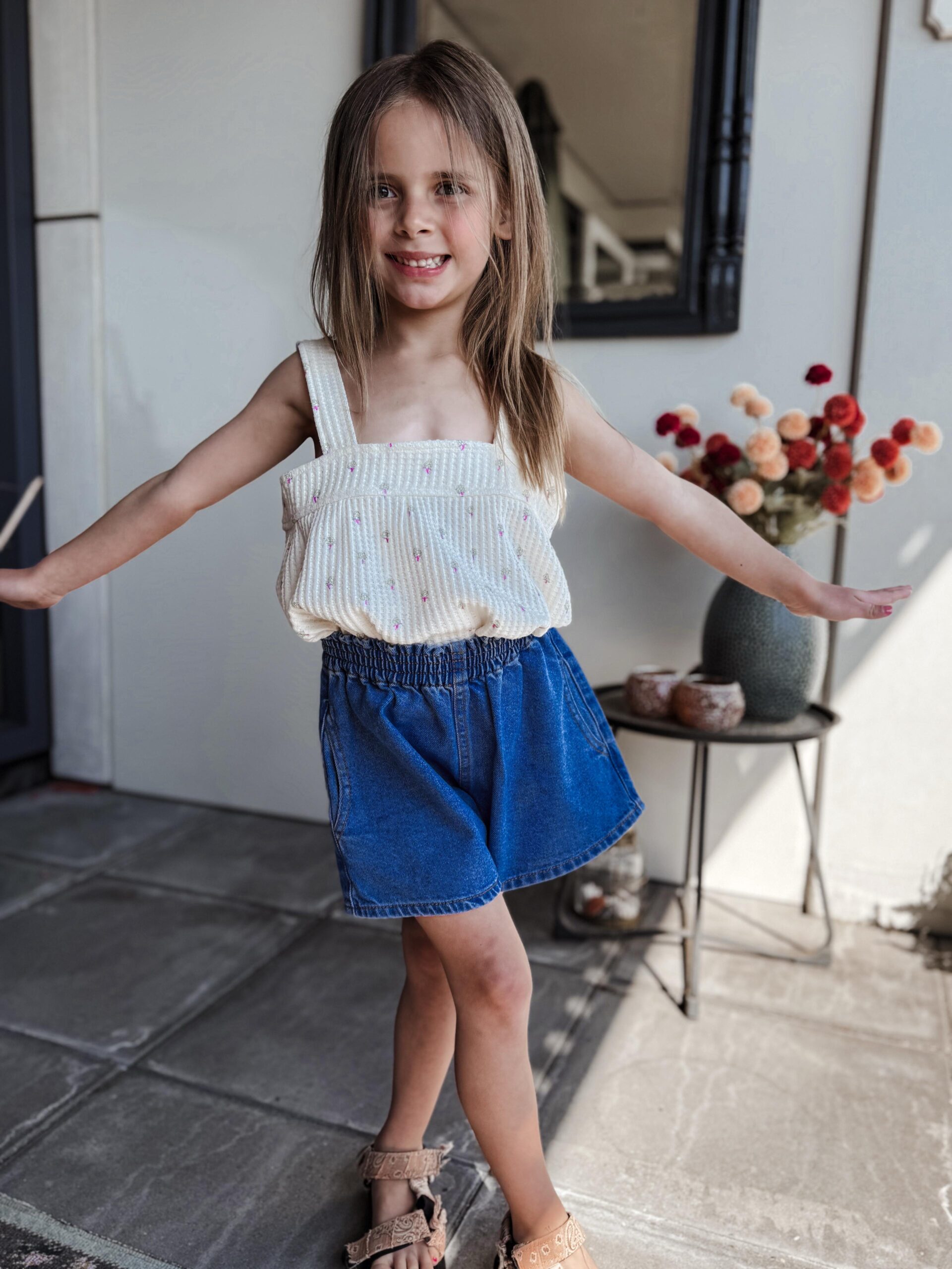 Play up | Printed rib top - Gres - Afbeelding 7