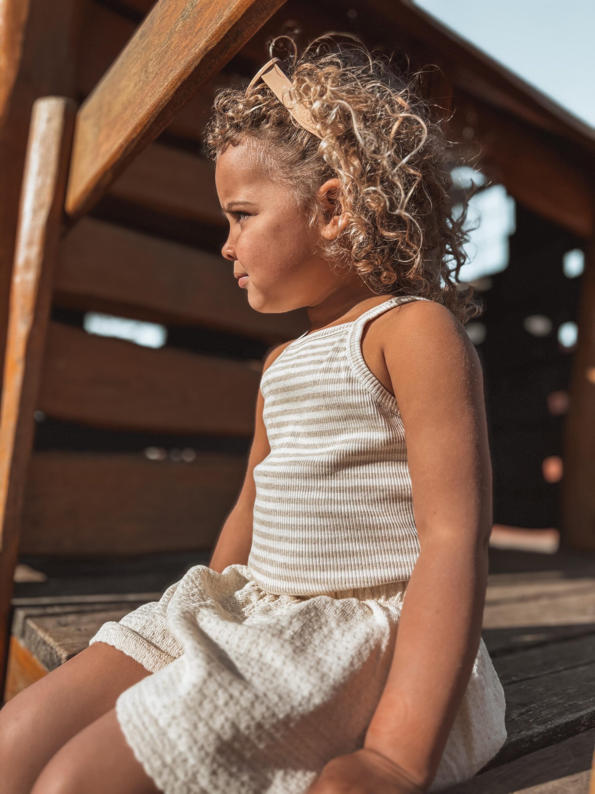 Play up | Striped ribbed top - Gres - Afbeelding 12