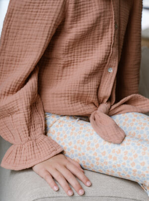 Navy Natural | Faye blouse - Cork - Afbeelding 7