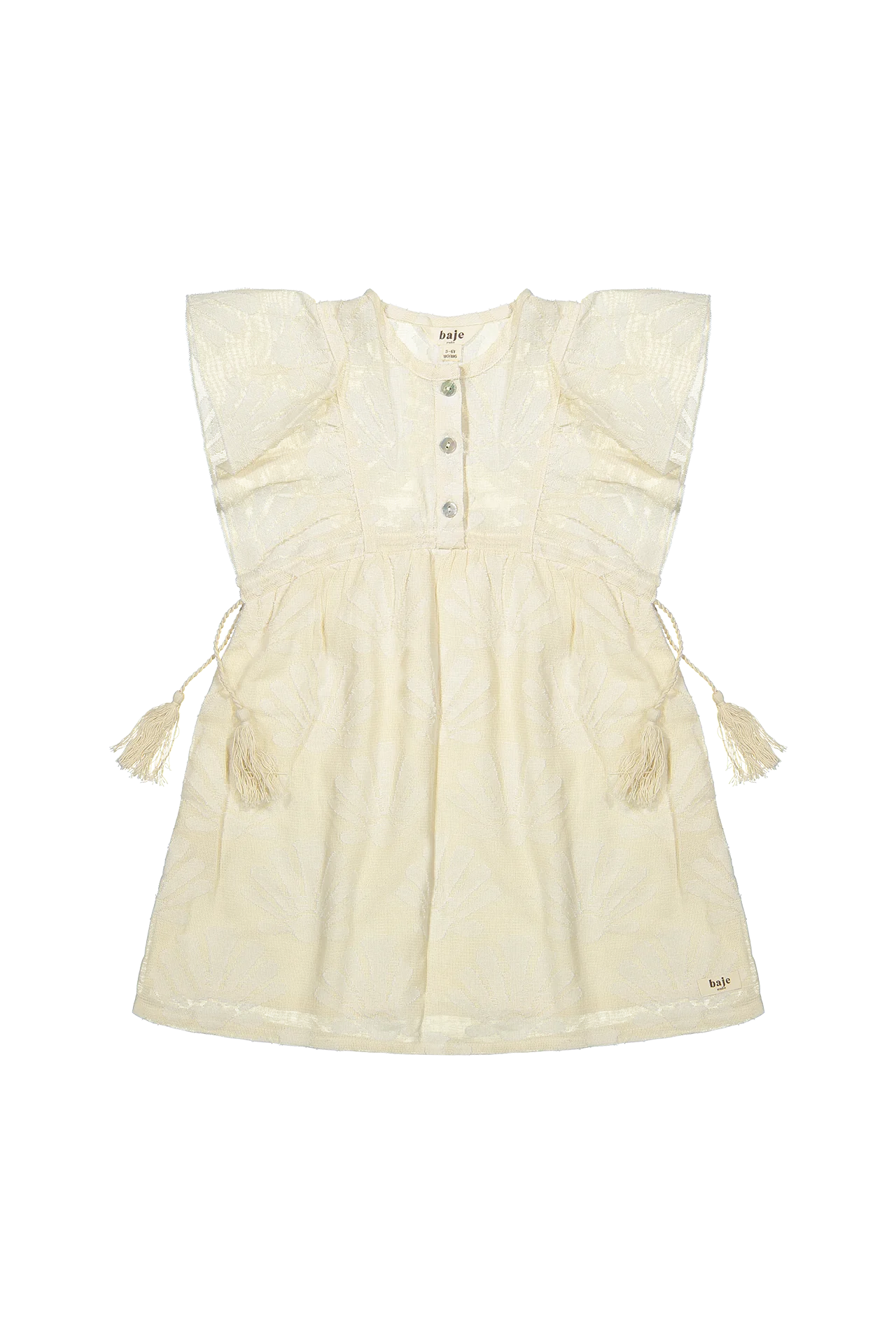 Baje | Dress woven - Off white - Afbeelding 5