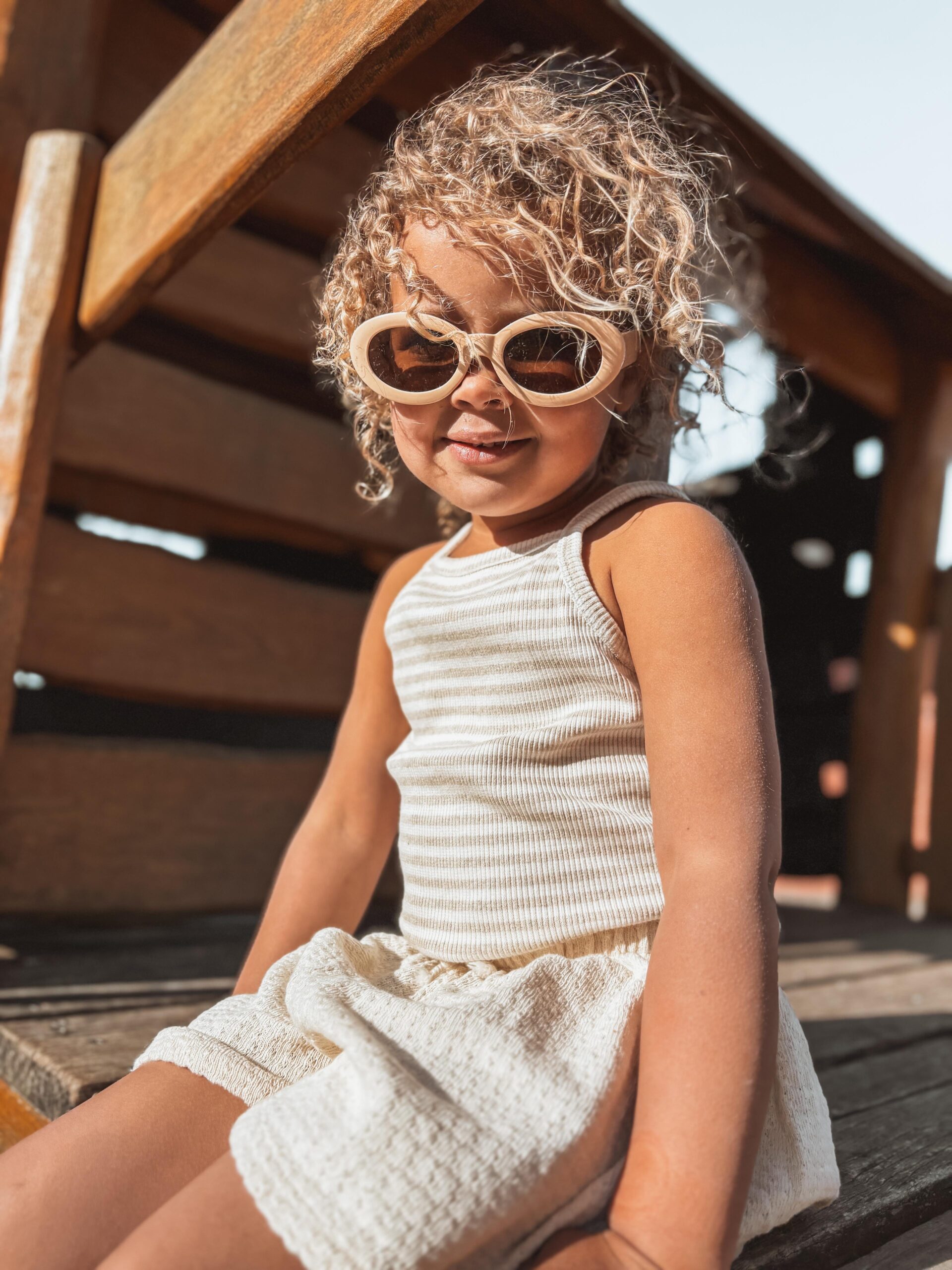 Play up | Striped ribbed top - Gres - Afbeelding 13