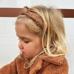 Mjitsk | Haarband Knot - Ditsy Brown - Afbeelding 2