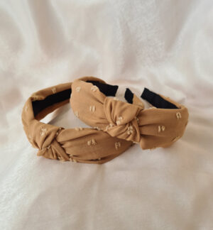 Mjitsk | Haarband Knot - Dotted camel