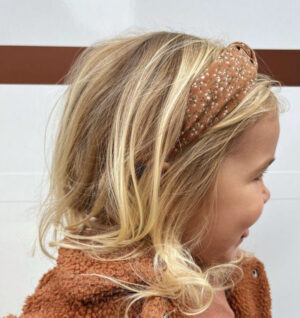 Mjitsk | Haarband Knot - Ditsy Brown - Afbeelding 5