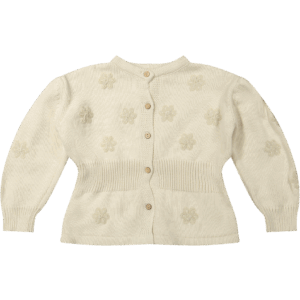 Two You Label | Knit cardigan flower - Oat - Afbeelding 5